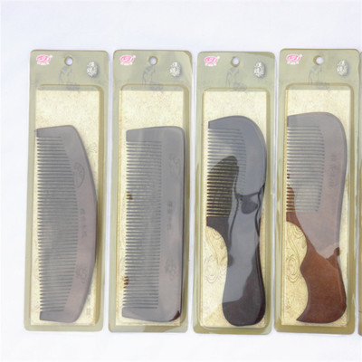 Imitation sandalwood comb plus fragrance wood comb handle half moon straight health wood comb