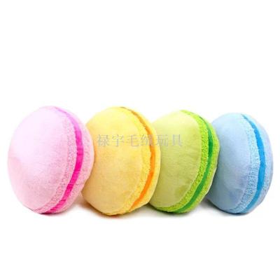 Japanese creative macarons biscuits pillow plush toy doll hand cushion warm hands