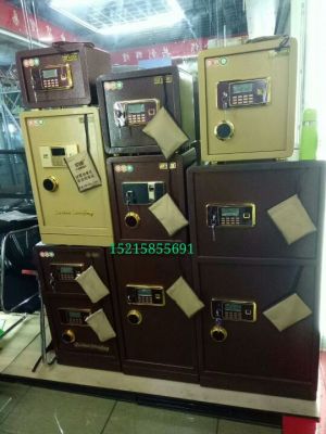 All steel electronic password safe, LCD display fingerprint safe