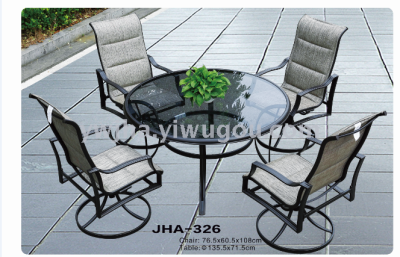 Outdoor leisure products, textilene dining tables and chairs, rattan sofas, rattan furniture JHA-326