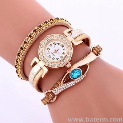 Trade explosions fashion hot sale level decorative ladies Bracelet Watch Blue Diamond quartz watch