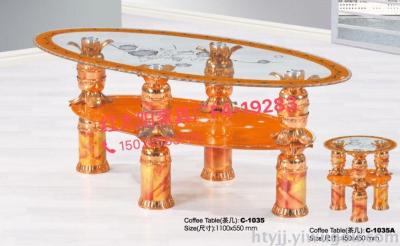 Export of African tempered glass table rectangular living room modern simple double glass coffee table Manufacturers1