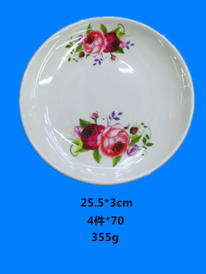 Imitation ceramic mi-amine plate design and color contracted hotel restaurant household supplies stall first source