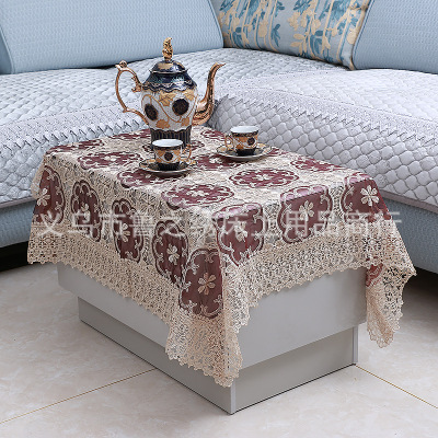 Factory Direct Sales Water Soluble Lace Tablecloth Pastoral Style Fabrics Dining Table Tablecloth