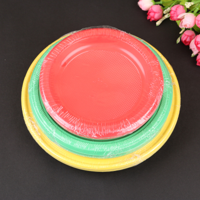 Factory Direct Sales Outdoor Barbecue Disposable Color Paper Pallet Cake Plate Wholesale