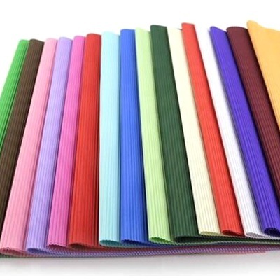 Color corrugated paper monochrome solid color corrugated paper.