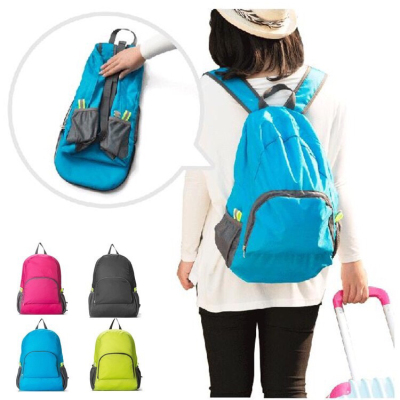 Portable Outdoor travel folding backpack hiking bag waterproof nylon sport skin Pack backpack