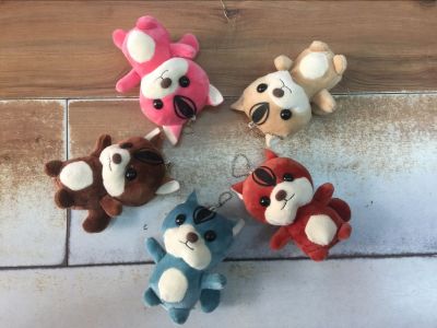 Five-colored squirrel plush toy pendant