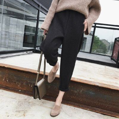 Autumn and Winter New Woolen Pants Fashion Comfortable Women's Pants