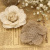 Factory direct sales Europe, handmade burlap flower Christmas wedding party Flower hat flowers