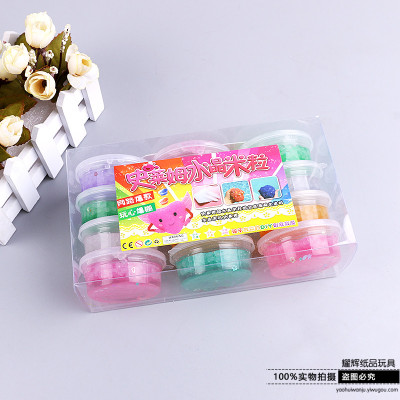 12 color 5D crystal clear clay jelly - colored clay, children's toys.