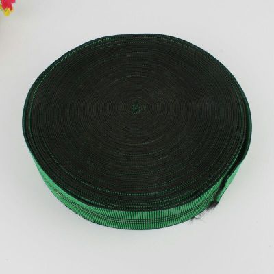 Factory direct Pine Green polyester webbing pattern on elastic couch sofa elastic band large favorably