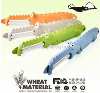 Crocodile Peeler Wheat fiber ceramic blade Fruit Knife