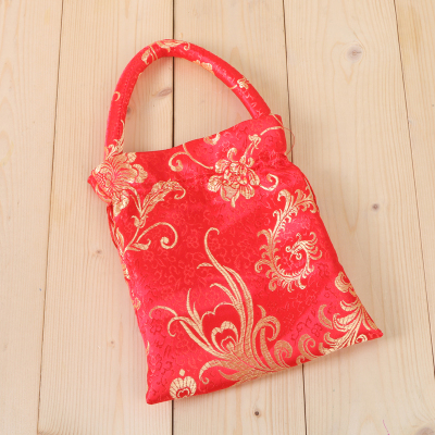 Happy wedding with red Happy candy bag Chinese wedding brocade candy bag