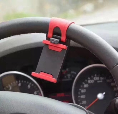 Steering wheel mobile phone rack car Steering wheel bracket retractable car mobile phone bracket