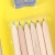 Wooden box suction card set original wood color pencil set with pencil sharpener, 12 pencil sets.