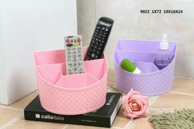 New shelves creative plastic imitation rattan Desktop cosmetics storage Box Desk Storage Racks