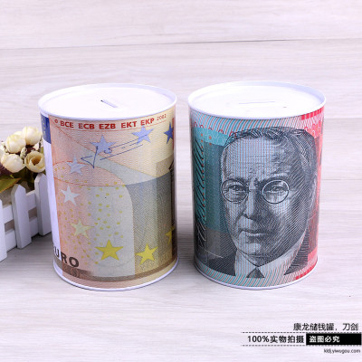 Piggy bank can not go into the tin Piggy bank creative small gifts