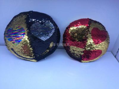 Sequined embroidery pillow as as as plush toys