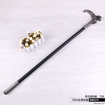 Is suing stainless steel cane sword walking stick sword mountaineering stick sword craft decoration sword without blade cut