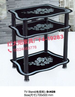 Household simple multilayer multifunctional glass tea Table TV Storage table1