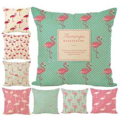 Flamingo pillow cover as as plush toys