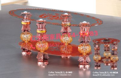 Wholesale trade export Africa Middle East cheap simple living room glass coffee table