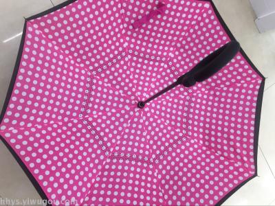 Reverse umbrella, three fold umbrella, Advertising umbrella, direct umbrella Hanghui