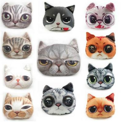 The Cat head 3 d pillow as as as plush toys
