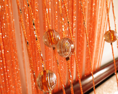 1X2 Glass Bead Curtain Line String Beads Door Curtain Partition Feng Shui Curtain Bead Curtain Entrance Decoration Ready-Made Curtain Partition Curtain