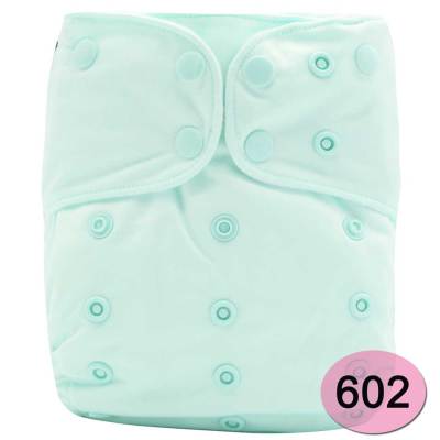 Happy Flute factory Direct sale baby leakproof diaper square head double row buckle plain stick can wash urine not wet