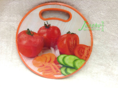 PP cutting vegetable plate round cut meat board creative Food Board home chopping block