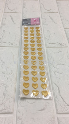 3D DIY HEART ABS rhinestone mobile phone car  computer Stickers