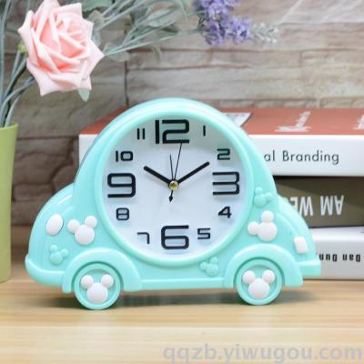 Korean Style Cute Creative Ring Nail Bug Car Alarm Clock Student Wake-up Clock