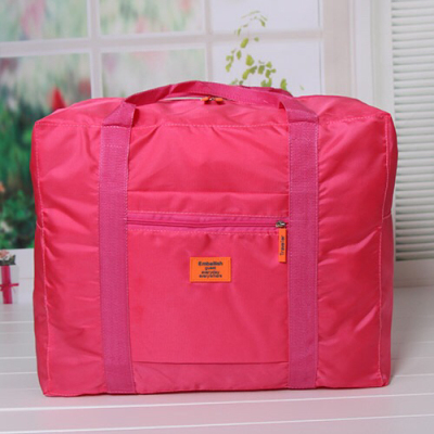Korean travel waterproof nylon folding travel Package travel storage bag jacquard bag clothes bag