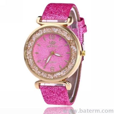 Fashion Trend Bright Powder Series 6, 12 digital face color powder strap lady fashion Watch quartz watch 2