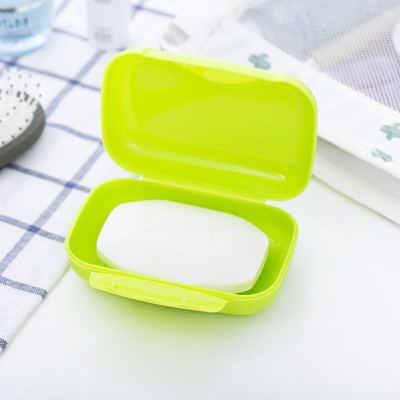 Portable travel soap box size with lock