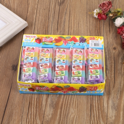 Haoxiang jelly eraser 2B fruit eraser 30 bags *6 pieces