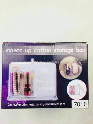 Acrylic Makeup cotton storage box Desktop cosmetics storage box makeup cotton swab box jewelry packing box