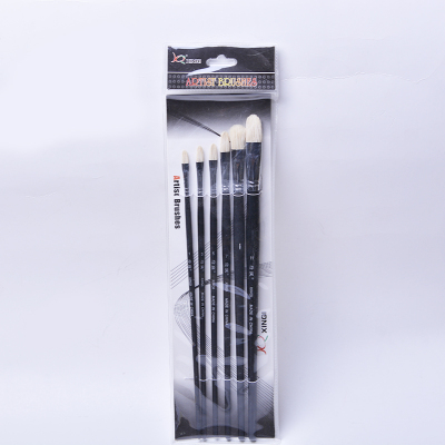 Xinqi painting material factory direct selling 6 oil painting pen nail circle