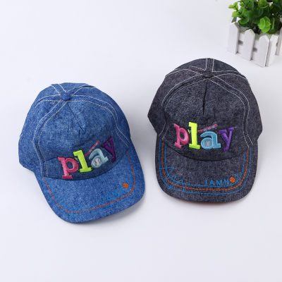 Popular embroidery children's male and female outdoor sports cowboy baseball caps.