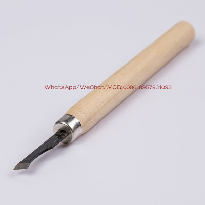 12pc single wooden Handle carving knife