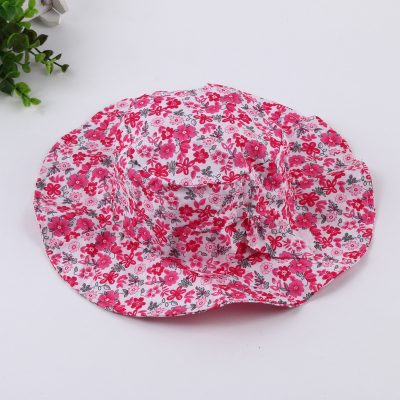 All cotton lace small floral fisherman hat sunshade hat girl girl cap.