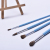 Xinqi painting material manufacturers direct Korean 5 horse hair head blue rod paintbrush
