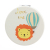 Round Cartoon Animal Pattern Double-Sided PU Leather Small Mirror Portable Folding Makeup Mirror Beauty Mirror