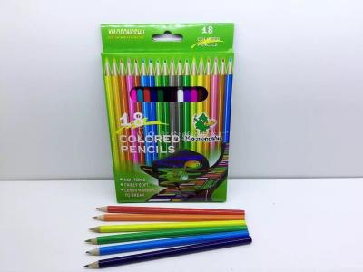 Komatsu 18 color lead children colored pencil color boxed drawing color lead domestic and foreign manufacturers to OEM