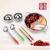 Mandarin Duck Hot Pot Set Hot Pot Gift Set Stainless Steel Pots Bowl Chopsticks Soup Spoon Gift Set 28cm