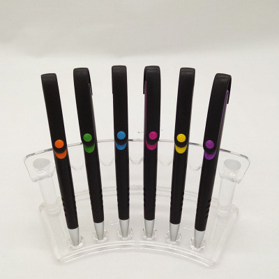 Press campaign pen Sand jet black pen color inner liner hook color Point Gift pen