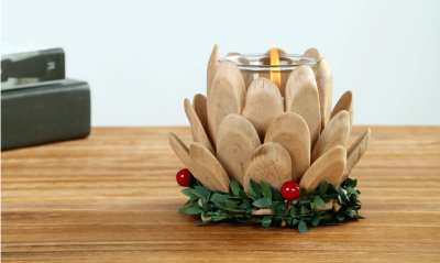 Creative gifts handmade log household candlestick with custom wooden handicrafts