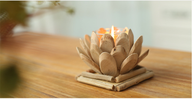 Creative gifts log candle table crafts home wood furnishing pieces